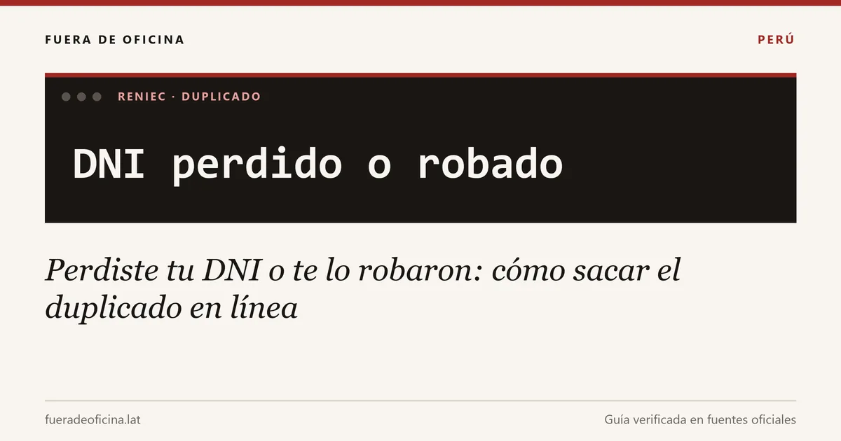 Perdiste tu DNI o te lo robaron: cómo sacar el duplicado en línea