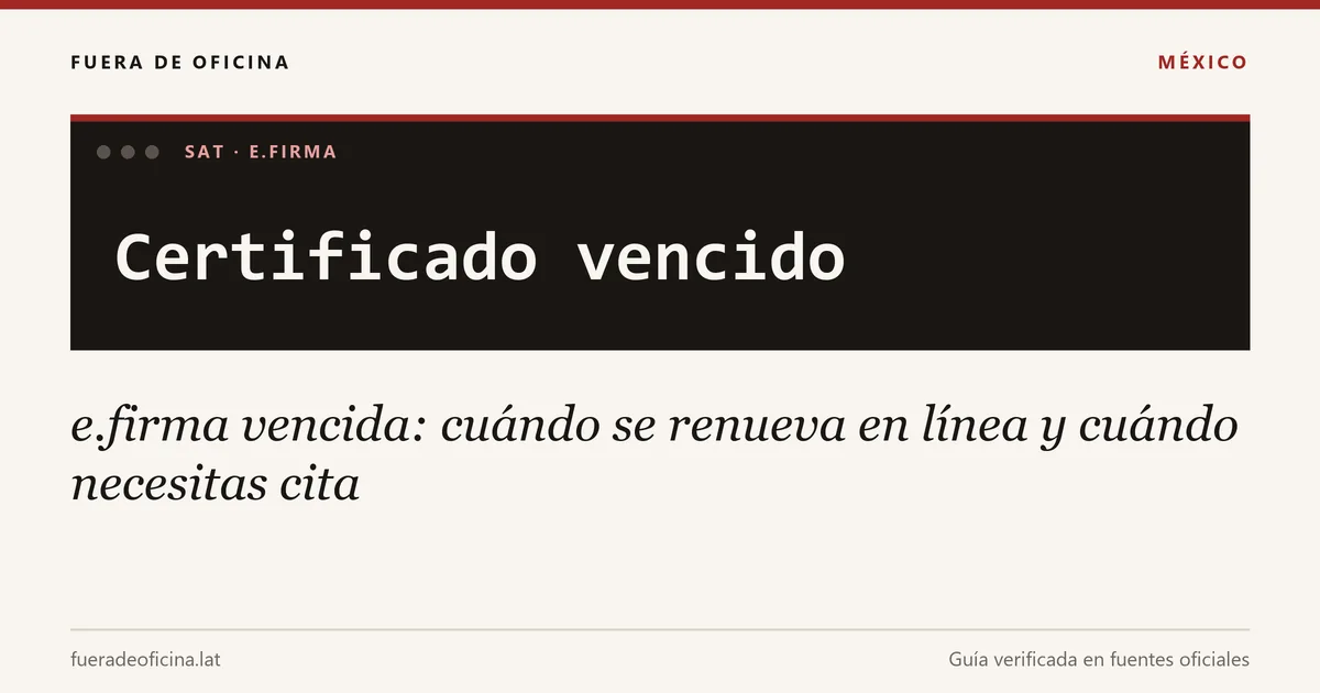 e.firma vencida: cuándo se renueva en línea y cuándo necesitas cita