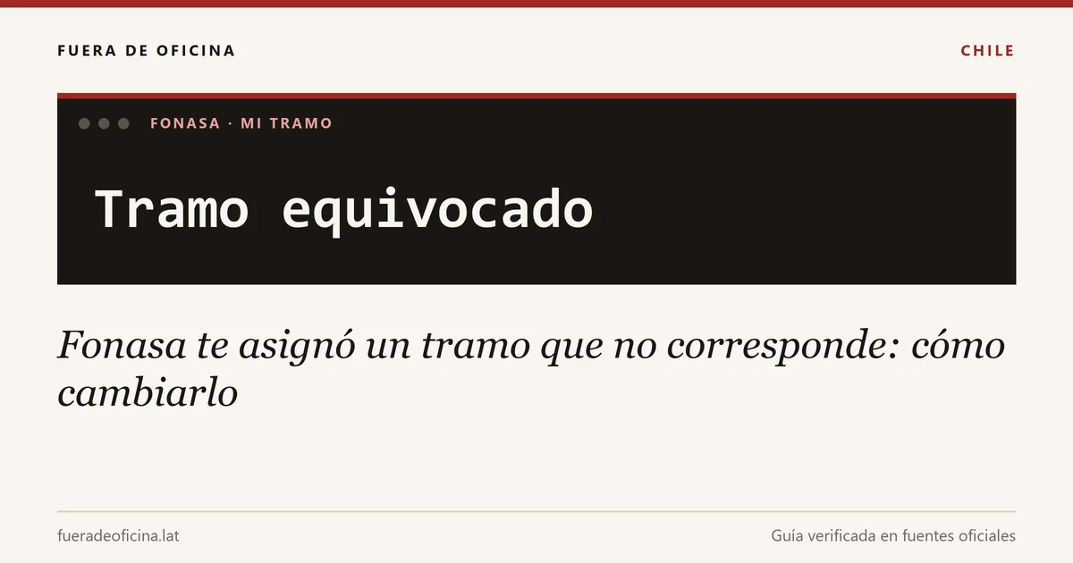 Fonasa te asignó un tramo que no corresponde: cómo cambiarlo