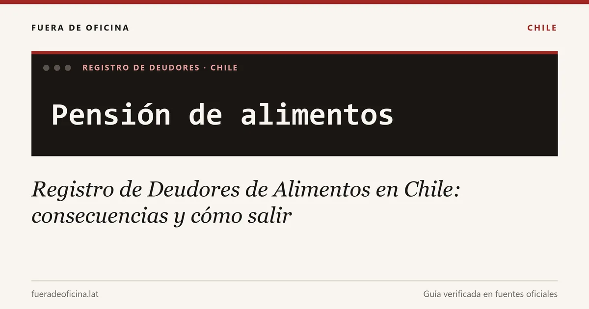 Registro de Deudores de Alimentos en Chile: consecuencias y cómo salir